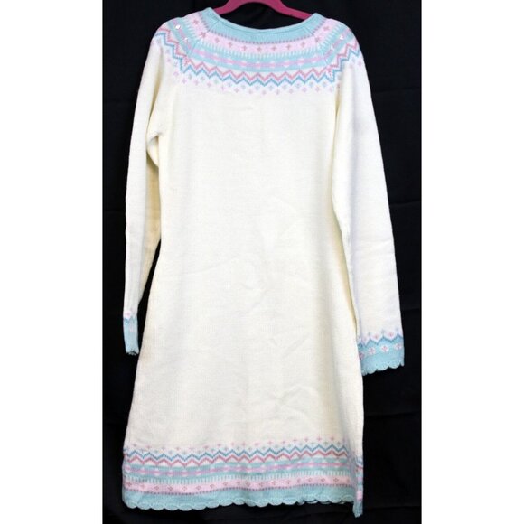 2006 Gymboree Princess Snow Drop Sweater Dress sz 12 NWT White Knit Winter Bow - Picture 5 of 10